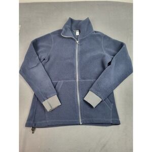 REI Co-Op Fleece Jacket Women Medium Blue Full Zip Lightweight Outdoor Warm Cozy